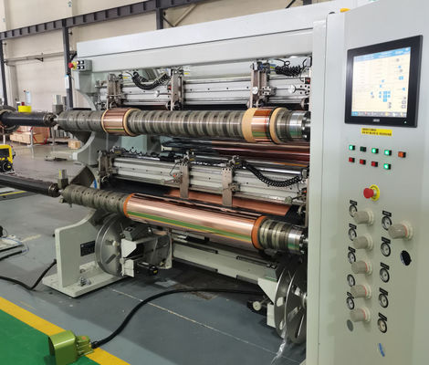 حداقل ضخامت سبست 3μm دستگاه ریویندر PET+Cu، OPP+Cu، PET+Al